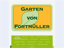 Tablet Screenshot of gartenvonfortmueller.de